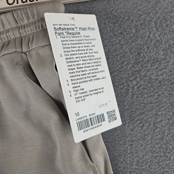 Lululemon Softstreme High-Rise Pant  Activewear Preppy Size 10 - Picture 5 of 7